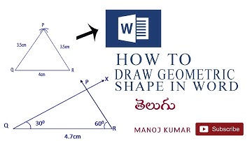 #msword #msoffice How to draw geometric shapes in ms word 2||ms office|| Manoj Kumar