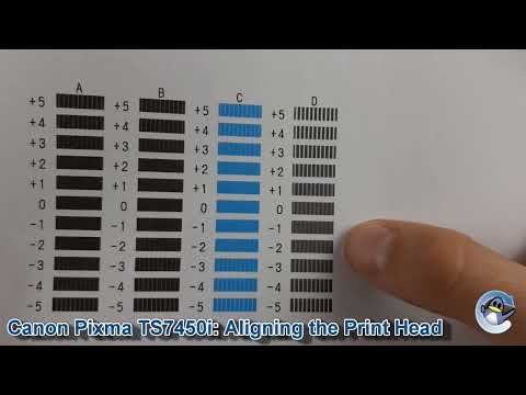 Canon Pixma TS7450i/TS7451i: How to do Print Head Alignment