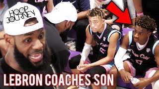 LeBron James COACHES Bronny Jr in CHAMPIONSHIP GAME! Balling On The Beach Miami!