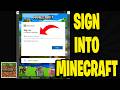 How To Sign Into Minecraft