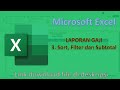 LAPORAN GAJI | 3. Sort, Filter dan Subtotal pada Microsoft Excel