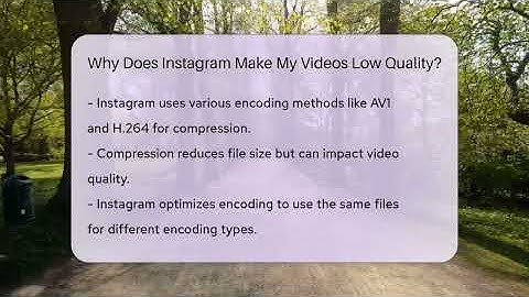 Why Does Instagram Make My Videos Low Quality? - Everyday-Networking