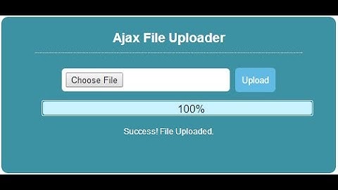php javascript ajax dosya yükleme