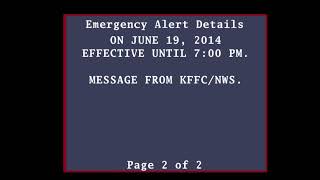 EAS Mock - PDS Tornado Warning (2014)