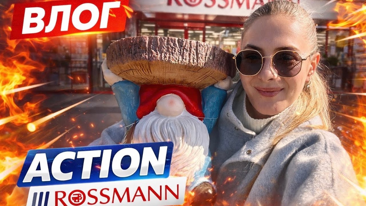 ВЛОГ: Распаковка в машине🤭Action / Rossmann🛍️