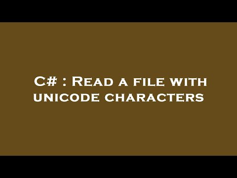 C# : Read