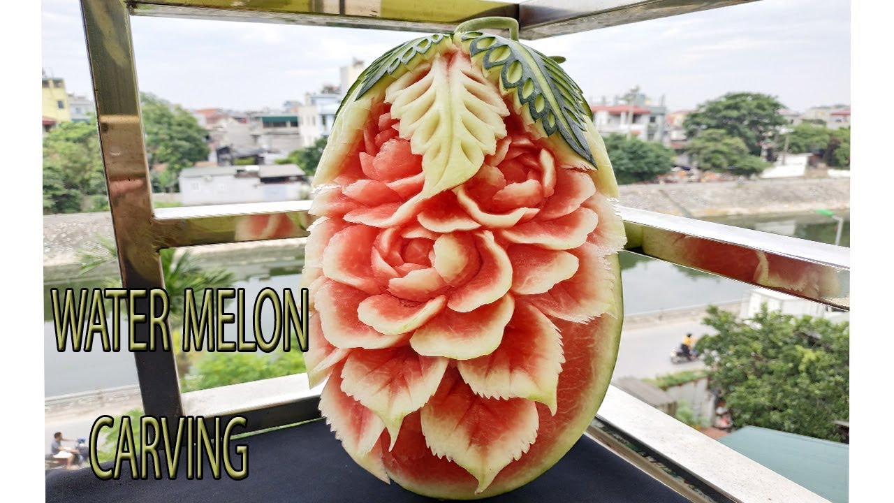 Water melon carving | WaterMelon new design | By BÀN TAY ĐEN 