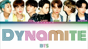 BTS (방탄소년단) - Dynamite [Color Coded Lyrics ENG/가사]
