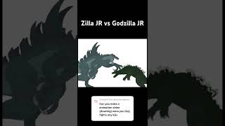 Zilla JR vs Godzilla JR #godzilla #dc2