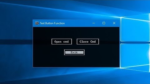 Batch / Cmd clickable button | Cmd menu