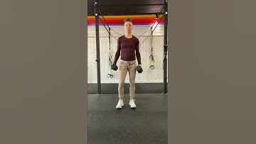 Suitcase Squat to Curl