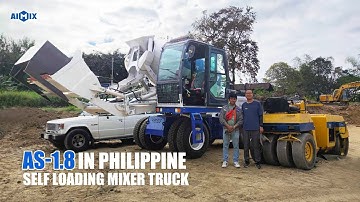 AIMIX AS-1.8 Self Loading Concrete Mixer Truck In Philippines#AIMIX  @AIMIX_GROUP