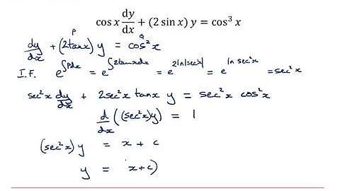 OCR Pure Core: First order differential equations 1-6