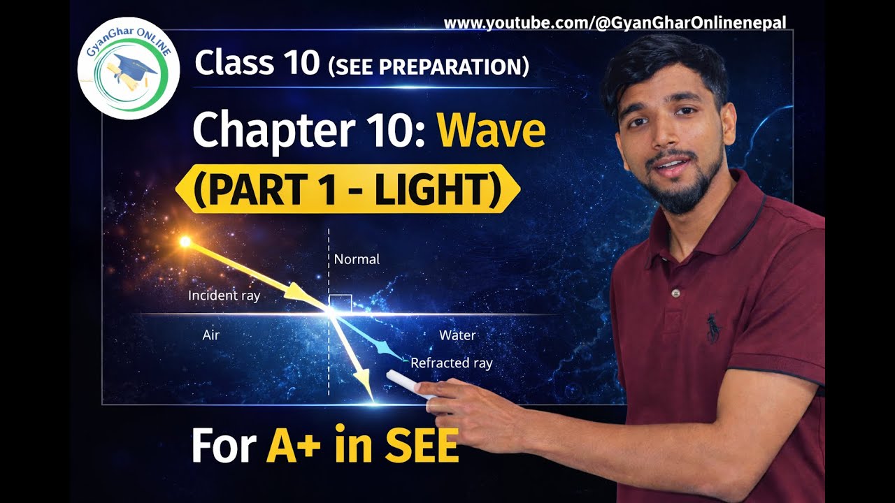 Class 10 Wave Chapter 10 (Light) | Refraction of Light | For A+ in SEE