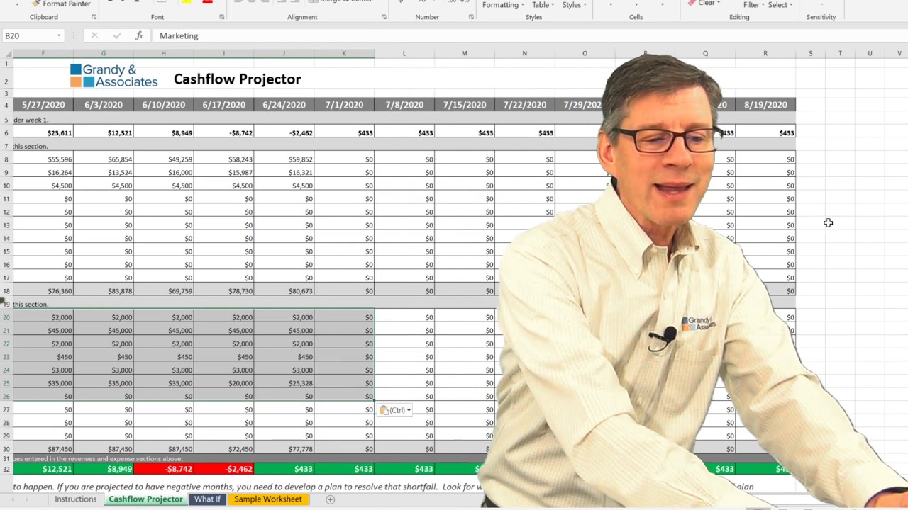 Cashflow Projector Usage 1 YouTube