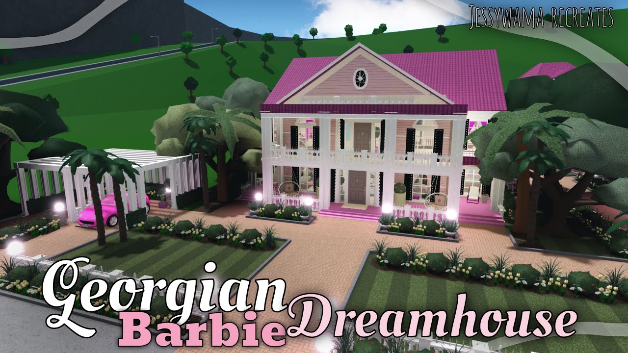RobloxBloxburg // Barbie Dreamhouse (1.3M) tour + speedbuild