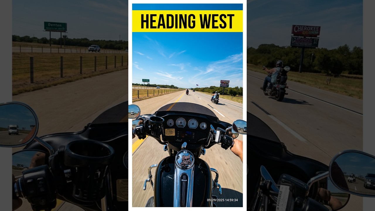 Head west down the highway, we go. #motorcyclelife