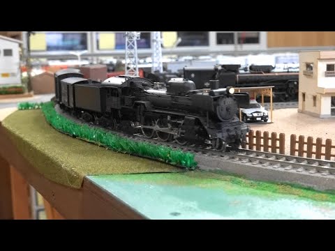 【16番(HO)】幻の蒸気C63・貨物列車を牽引
