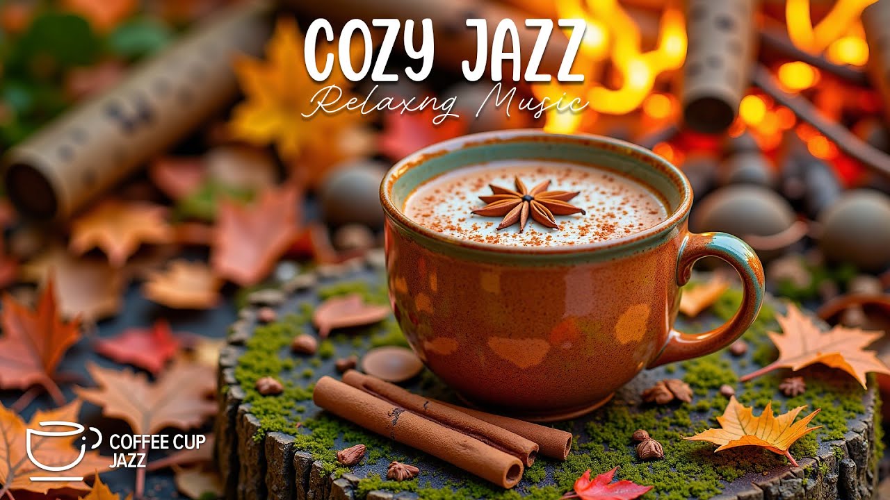 Cozy Autumn Jazz 🍂 Relaxing Jazz Piano with Fire Ambience for Focus ...