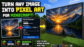 Turn Any Image Into Minecraft Pixel Art! (Java & Bedrock) | Best Free Website
