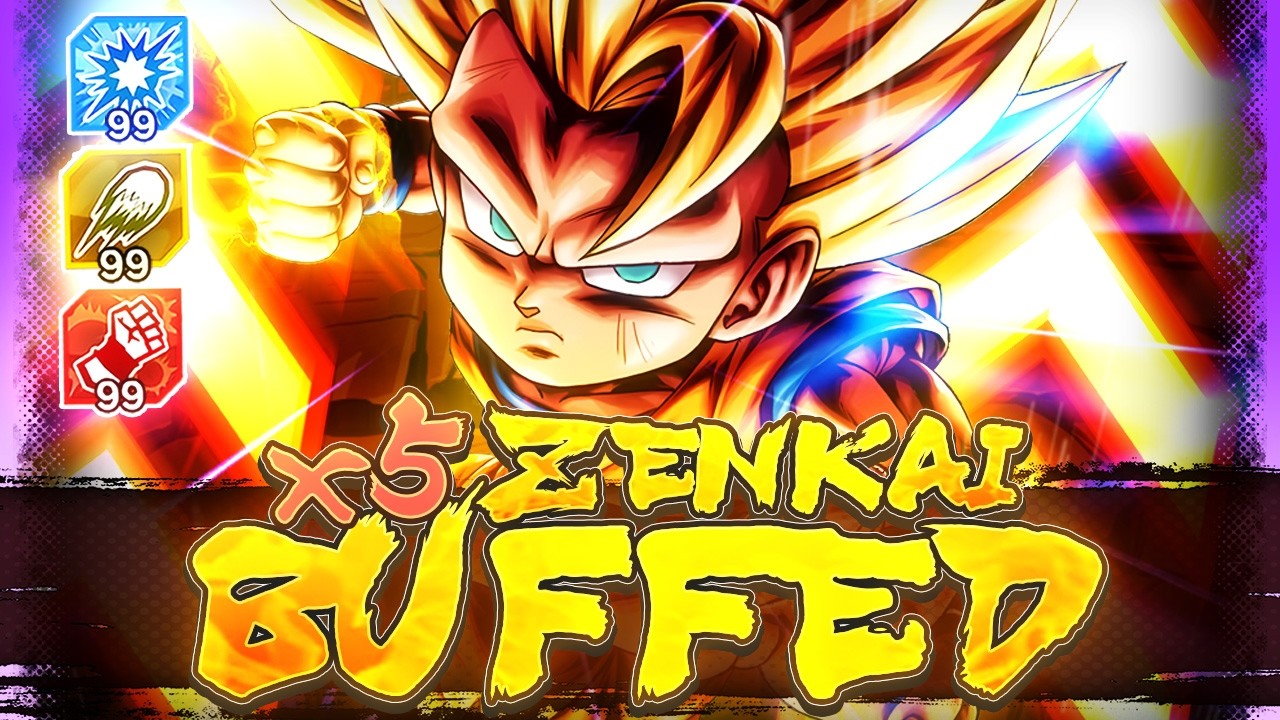 HYDROGEN BOMB LEVELS OF POWER! 5x ZENKAI BUFFED LEGEND MINI SSJ3