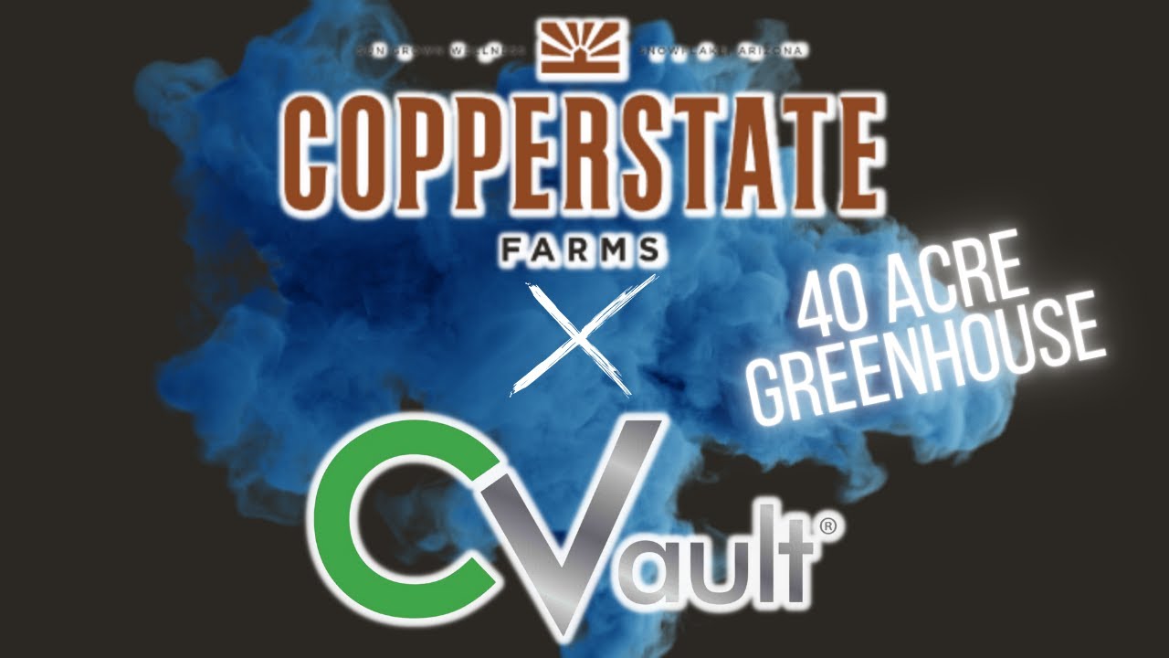 Nate from Growers Network tours Copperstate Farms - 40-Acre Cannabis Grow - Curing with CVault in AZ