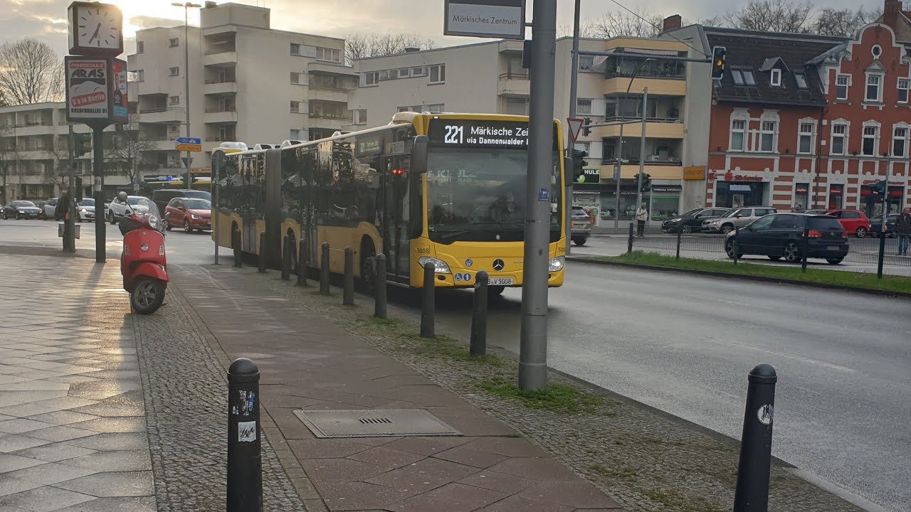 Berlin Bus|Mitfahrt im MB GN 20 auf dem 122/221 von Göschenplatz/S Wittenau bis U Leopoldplatz