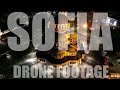 SOFIA BULGARIA BIRD EYE VIEW DRONE FOOTAGE