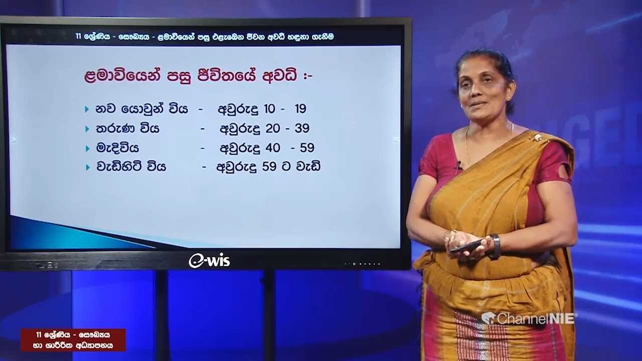 ළමාවියෙන් පසු ජීවිතයේ අවධි - 11 ශ්‍රේණිය (සෞඛ්‍ය හා ශාරීරික අධ්‍යාපනය)