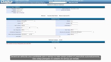 Datka ERP Sistema de Gestão Integrado - Ordem de Venda de Serviço