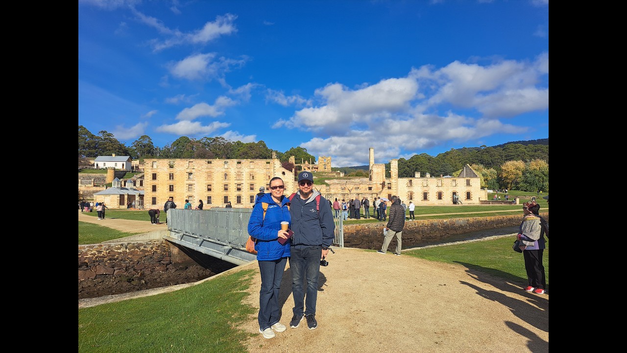 Sailing to Port Arthur Tasmania on Crown Princess