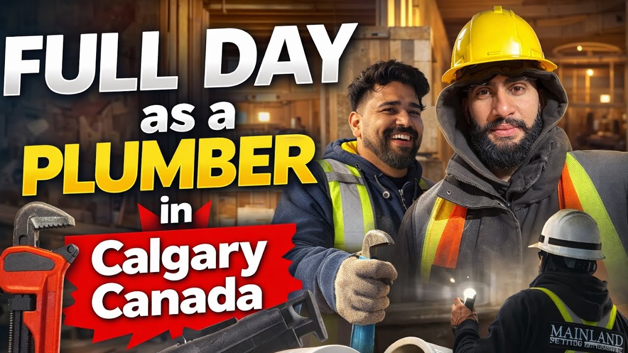 “FULL Day as a Plumber in Calgary 🇨🇦 | Pipes, Pressure & Punjabi Laughs 😆”