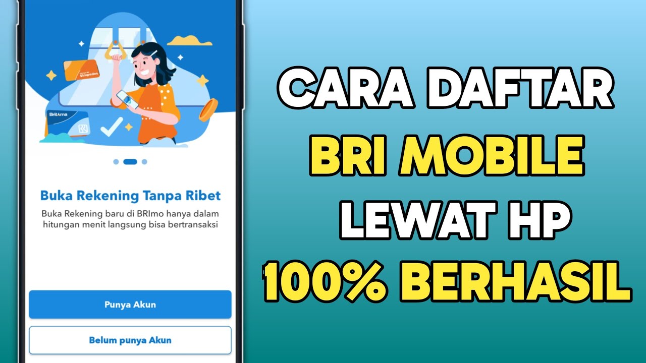 Cara Daftar M banking Bri | Daftar Brimo Lewat Hp - YouTube