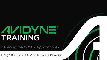 Avidyne IFD Approach #2 - GPS RNAV3 LPV Approach with Course Reversal into KATW