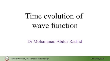 QM10: Time evolution of wave function