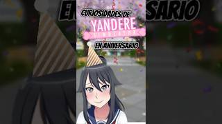 CURIOSIDADES DE YANDERE SIMULATOR‼️ POR SU ANIVERSARIO🔴 #yanderesimulator#curiosidades #top5 #anime