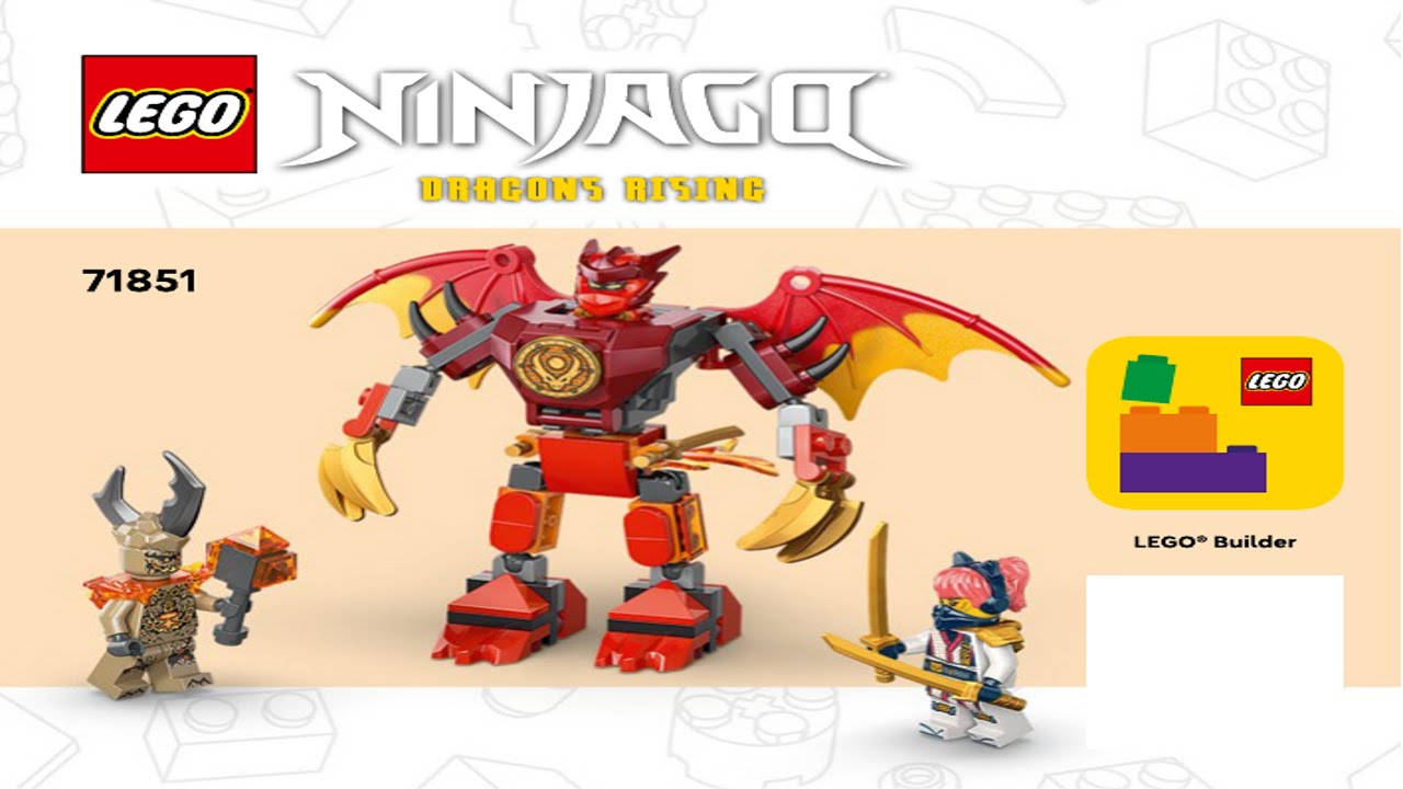 LEGO Instructions - Ninjago - 71851 - Kai's Dragon Mech Battle