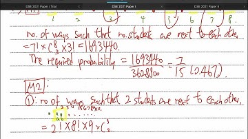 DSE Math CP 2021 P1 Q15 (Probability, Permutation and Combination)
