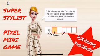 How to win Pixel Mini-Game | Unlocking Plush Fashion Collection Skirt and Shoes | Super Stylist Game screenshot 2