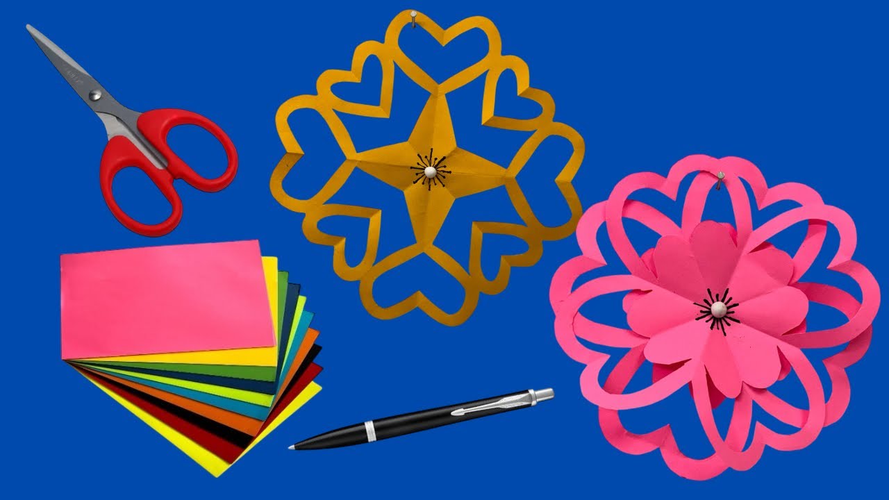 Flower Paper Cutting | |Beautiful 2 Paper Craft ideas 