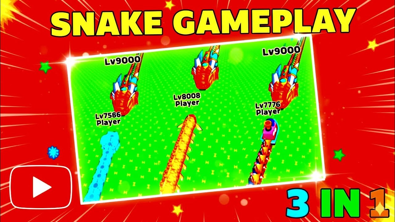 Snake Gameplay 3 in 1 | Powerful Snakes vs Pro Players | Ultimate Battle 🐍🔥