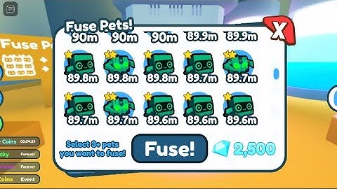 What happens when you fuse 3 rainbow metal skulls | Pet Simulator X