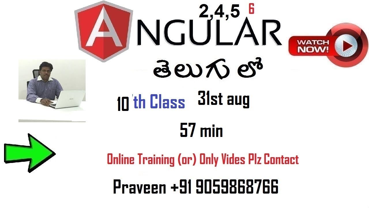 Angular training 10th Class 31st aug in telugu - ట్రైనింగ్ వీడియోస్ 9059868766 data science philippines