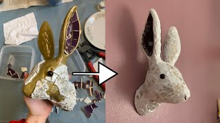 Tutorial - mosaic rabbit with plates