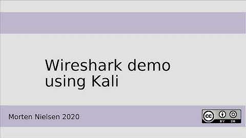 Wireshark demo using kali