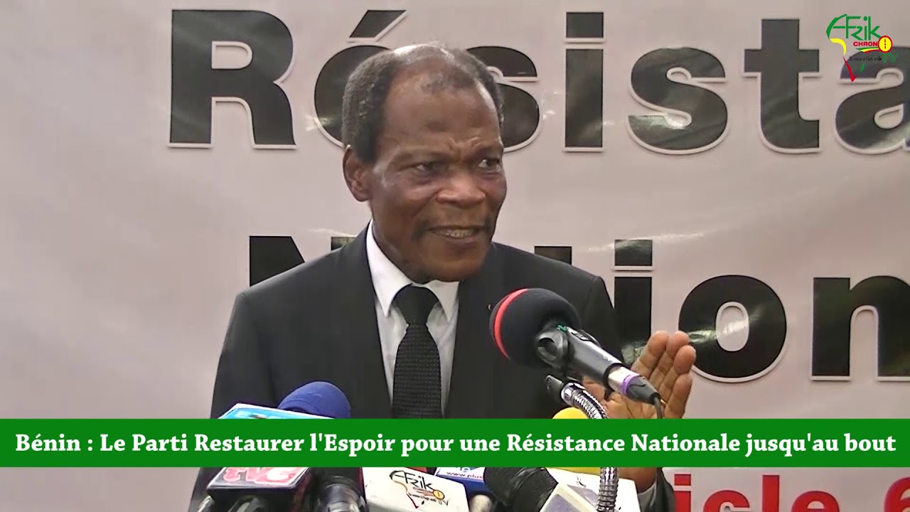 Le Parti Restaurer l'Espoir de Candide AZANNAÏ prône une résistance totale