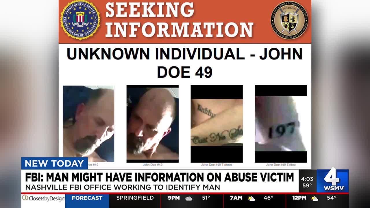 FBI Nashville searching for man who may have knowledge of child sexual assault victim