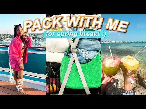Pack with me for a SPRING BREAK TRIP! ☀️🐬