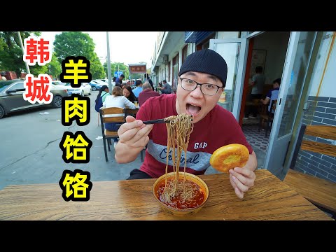 陕西韩城羊肉饸饹,108国道边小店,大碗8元配芝麻饼,绿豆凉粉拌饸饹Snacks along National Road 108, Hancheng, Shaanxi Episode cover