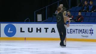 Finlandia Trophy 2018 Evgenia TARASOVA / Vladimir MOROZOV FS